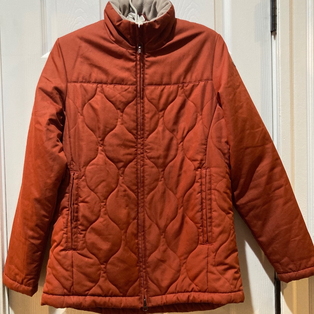 Water Resistant Burnt Orange Aigle Lightweight Quilted Jacket